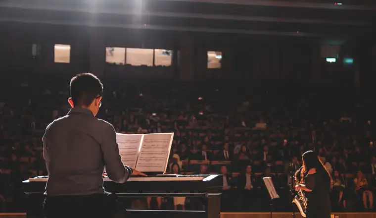 image of a man running an orchestra