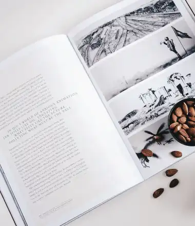 image of a magazine with an article written