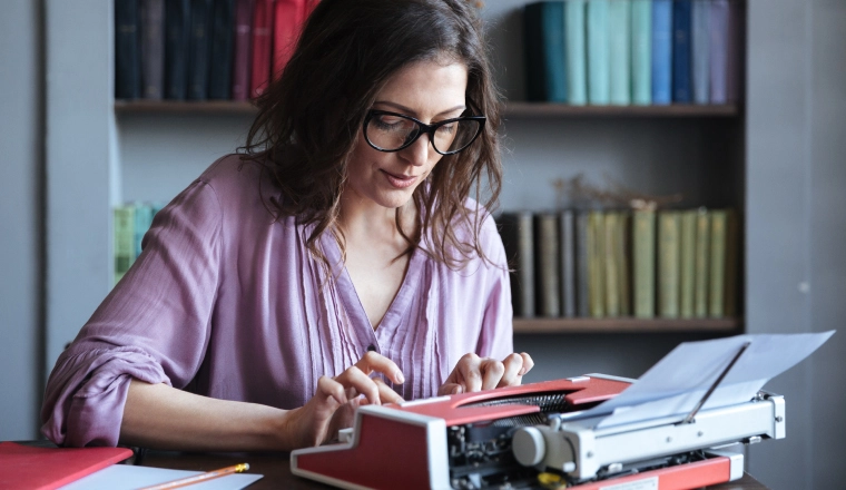 image of an author to whom importance of IP protection for her work is of prime concern