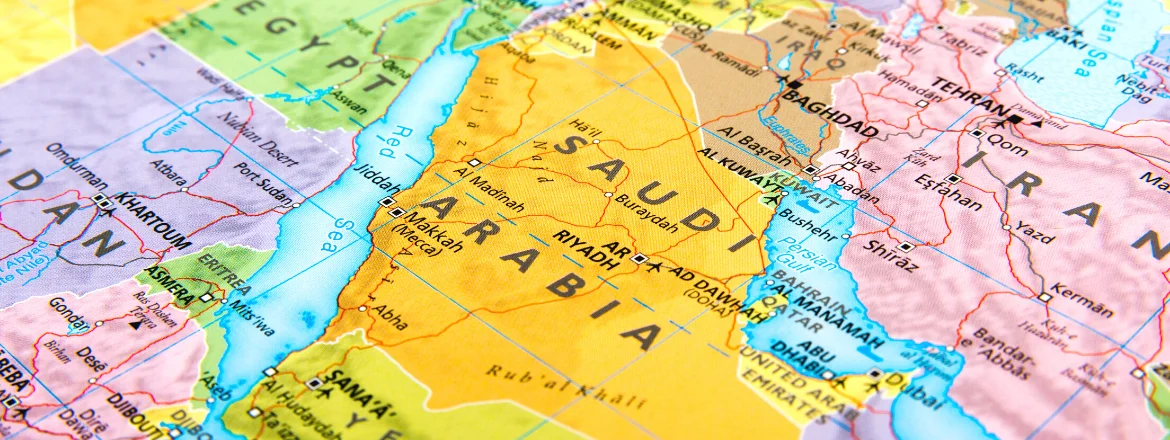 image of a map for ip protection in the middle east