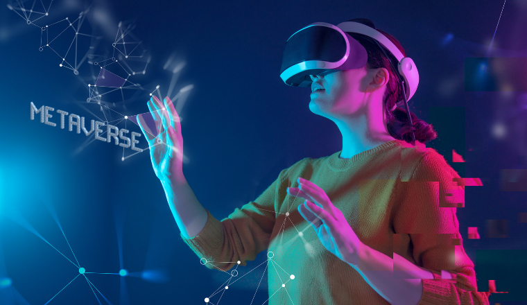 image of metaverse and business