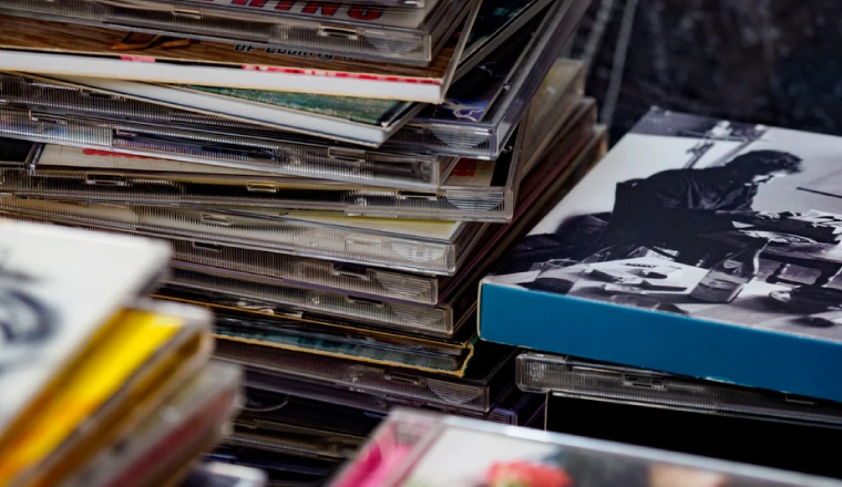 image of cds and cassettes